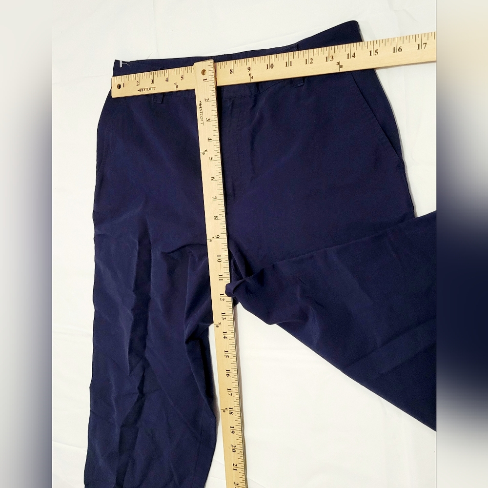 Ralph Lauren Belted Linen Pant in Lauren Navy - Size 6P High Rise - Picture 3 of 7